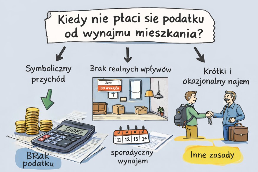 Kiedy nie płaci się podatku od wynajmu mieszkania