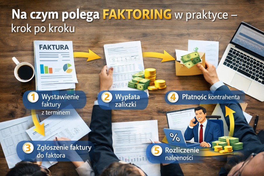 Na czym polega faktoring w praktyce – krok po kroku