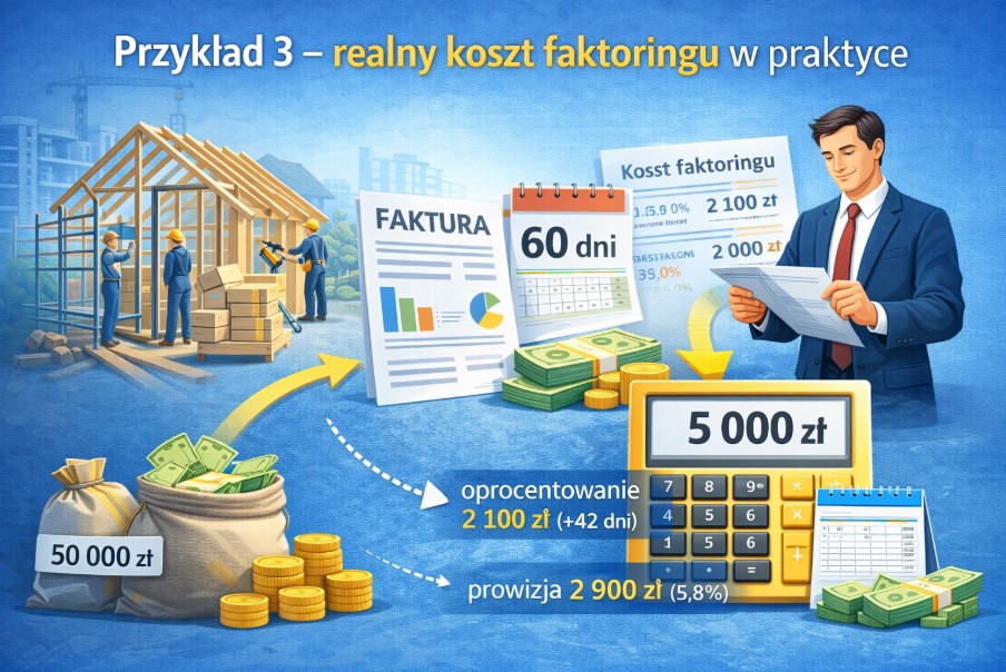 Przykład 3 – realny koszt faktoringu w praktyce