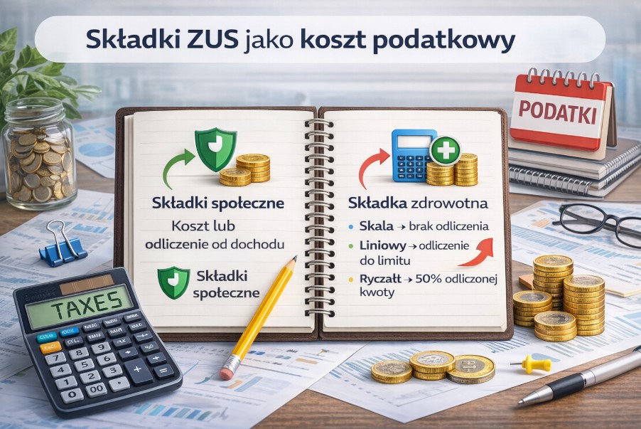 Składki ZUS jako koszt podatkowy