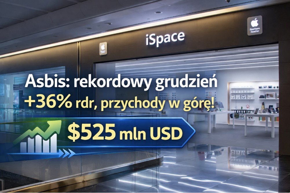 Asbis zamyka 2025 rekordowym grudniem. Przychody +36% rdr