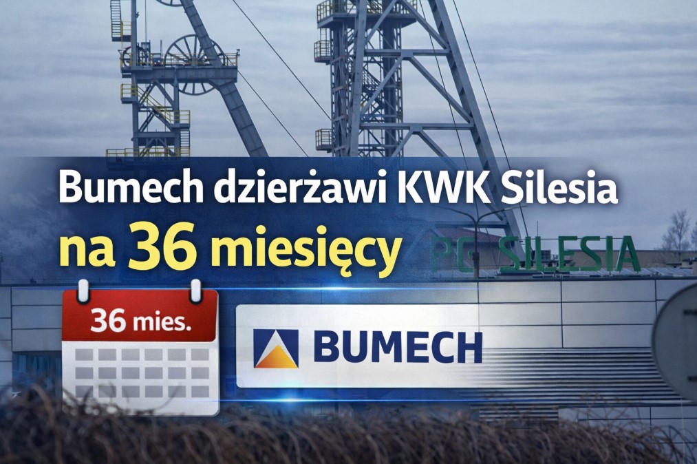 Bumech przejmuje dzierżawę KWK „Silesia”. Umowa na 36 miesięcy