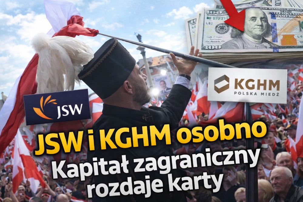 JSW i KGHM razem, a jednak osobno. Kapitał zagraniczny nadaje kierunek GPW