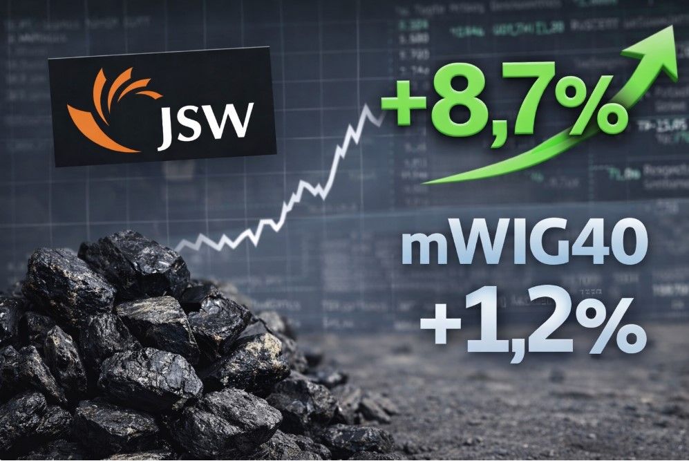 Kurs JSW wyraźnie w górę. Spółki surowcowe wracają do łask inwestorów