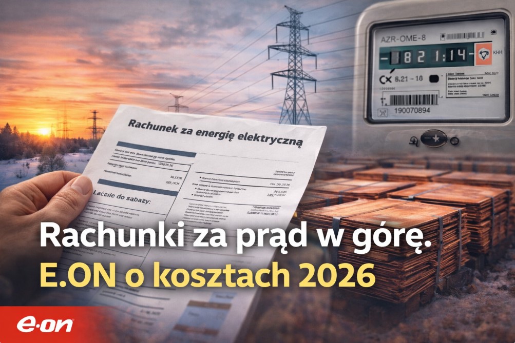 Rachunki za prąd idą w górę. E.ON prognozuje wyższe koszty w 2026 roku