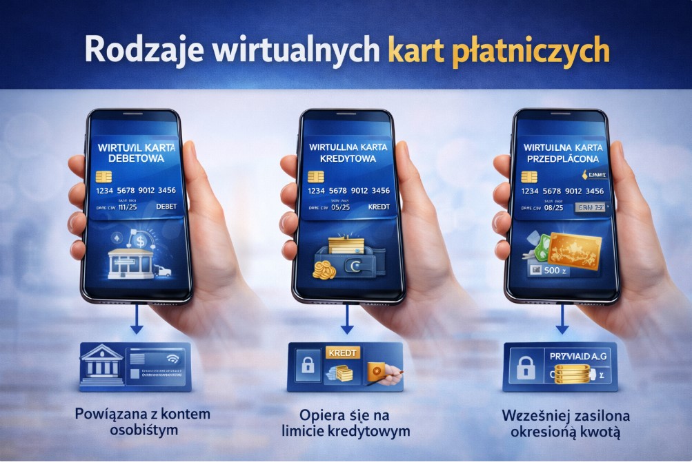 Rodzaje wirtualnych kart płatniczych