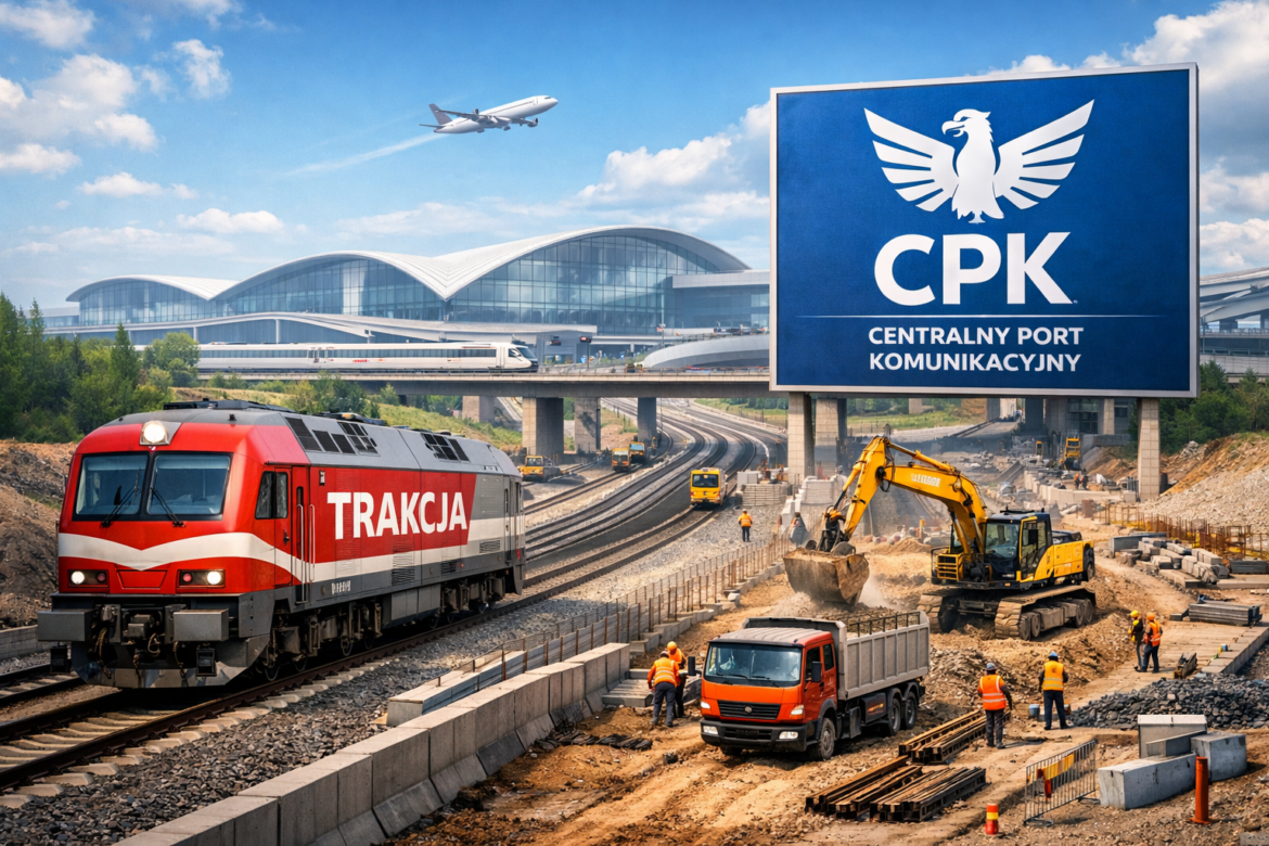 Trakcja podpisuje umowę z CPK. Inwestycja za 110 mln zł