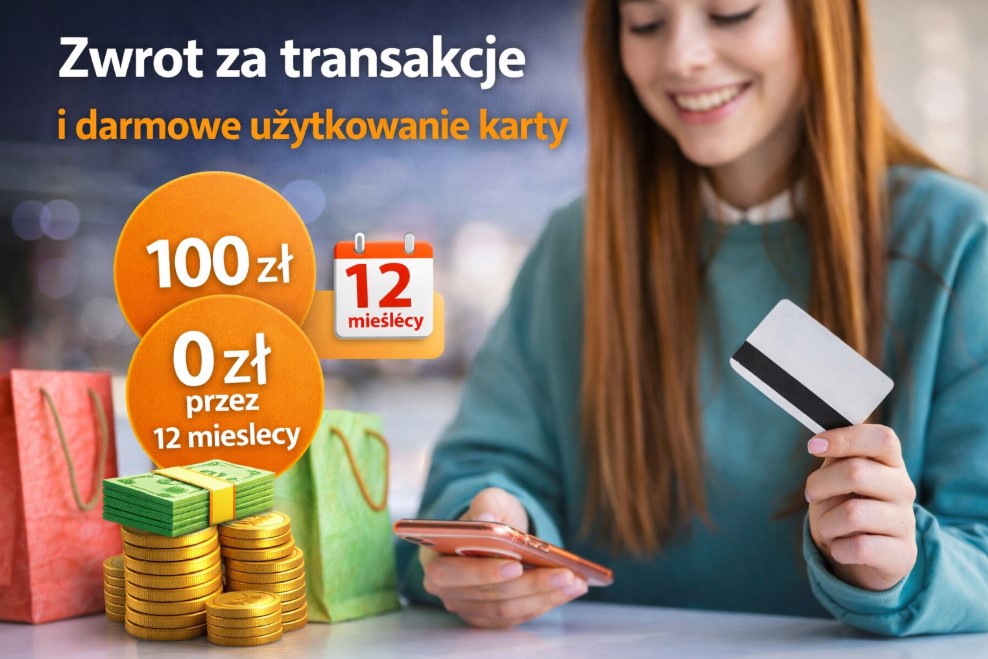 Zwrot za transakcje i darmowe użytkowanie karty