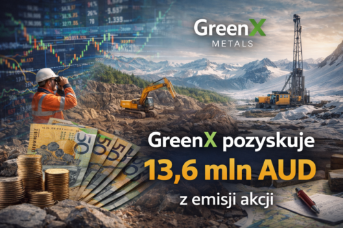 GreenX pozyskuje 13,6 mln AUD z emisji akcji – nowe środki na projekty Tannenberg i Grenlandię