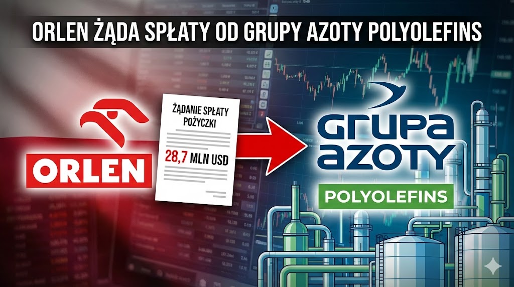 Orlen żąda zwrotu pożyczki. Grupa Azoty Polyolefins pod presją finansową