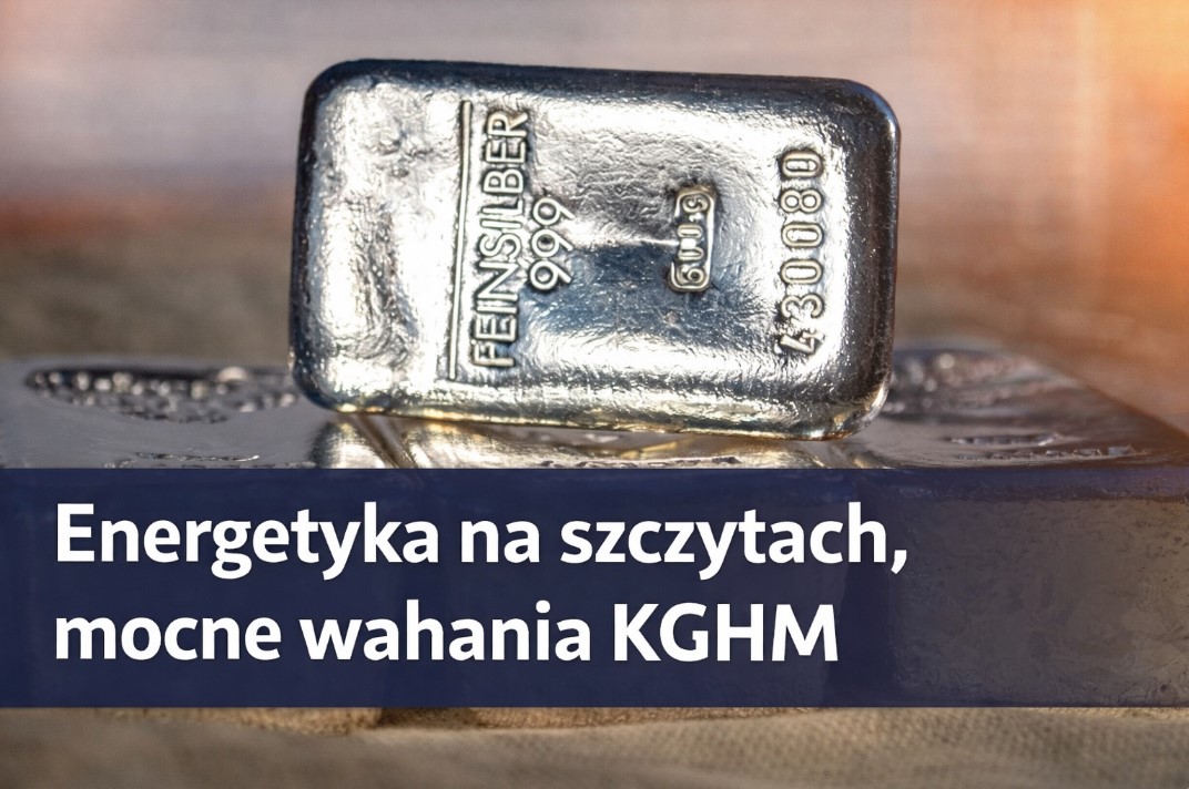 Giełdowa energetyka na szczytach. Srebrne jojo na KGHM