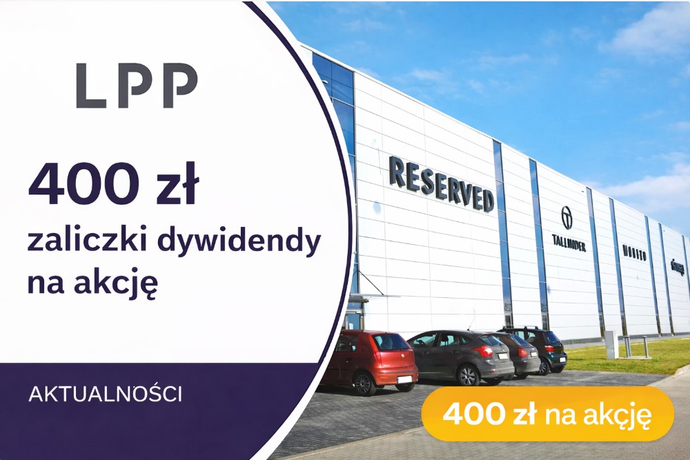 LPP wypłaci 400 zł zaliczki dywidendy na akcję