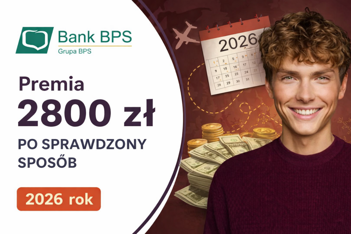 Do 2800 zł premii w Banku BPS