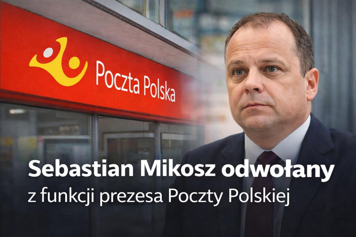 Sebastian Mikosz odwołany z funkcji prezesa Poczty Polskiej