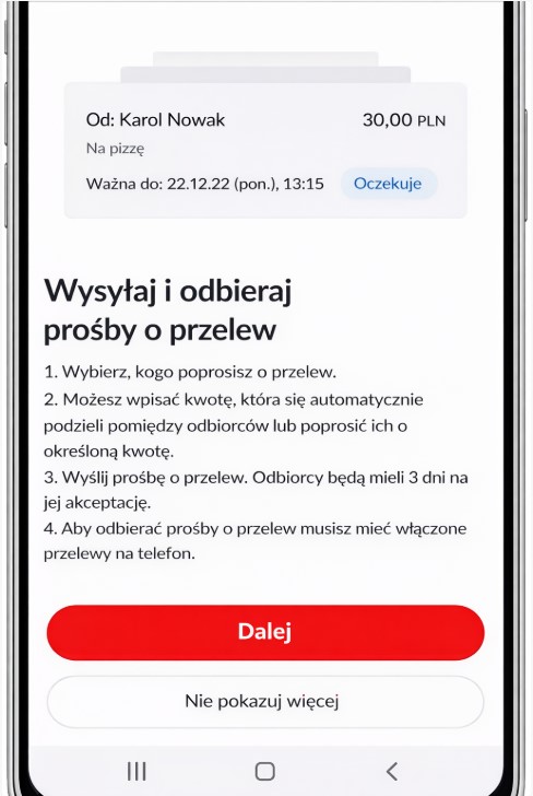 Prośba o przelew Blik