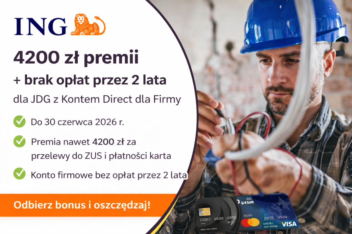 4200 zł premii i brak opłat przez 2 lata