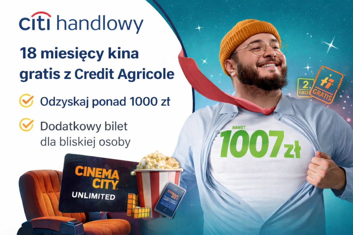 18 miesięcy kina gratis z Credit Agricole